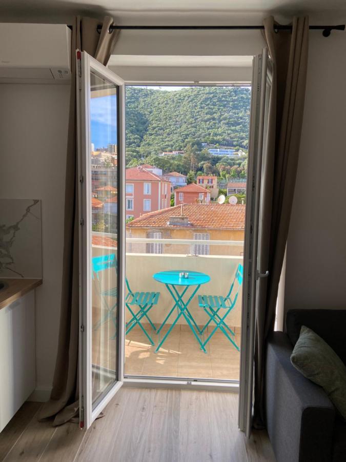 Ajaccio Charmant T2 neuf 40m2 avec balcon au Trottel wifi Clim parking plage à pieds 100m Extérieur photo